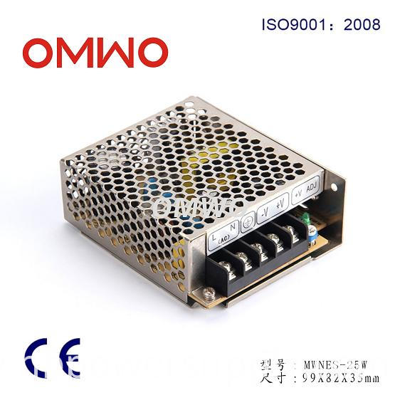 Nes-25W Switching Power Supply with SGS, Ce, RoHS, TUV, Kc, CCC Certification
